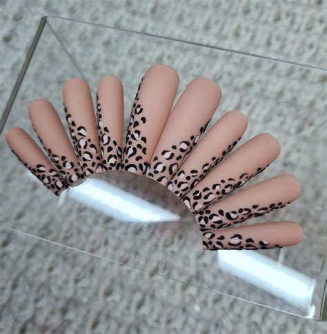 leopard print press on nails